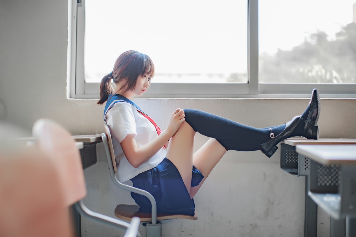 COS美女 疯猫ss – 同桌的水手服 – COSPLAY