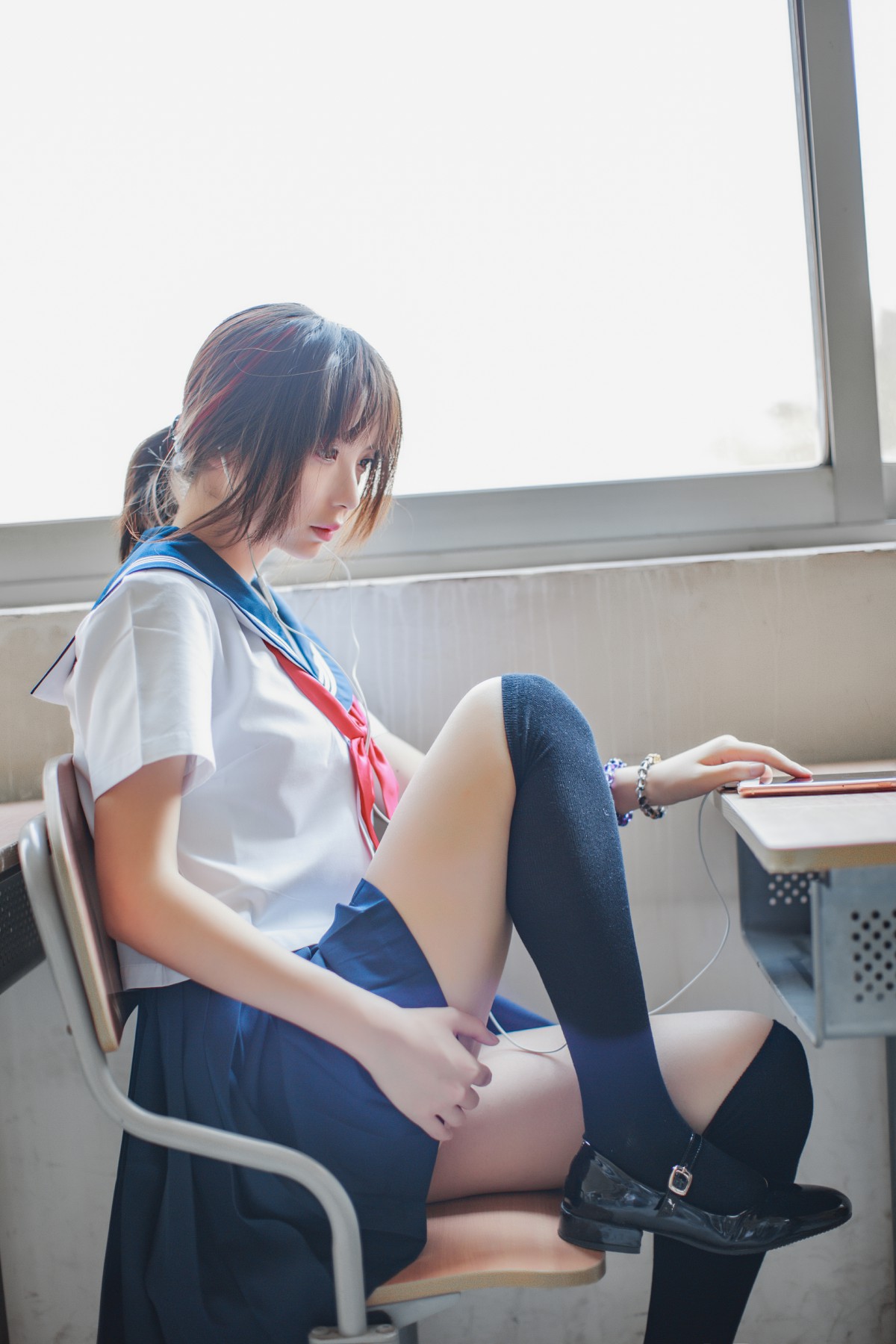 COS美女 疯猫ss – 同桌的水手服 – COSPLAY