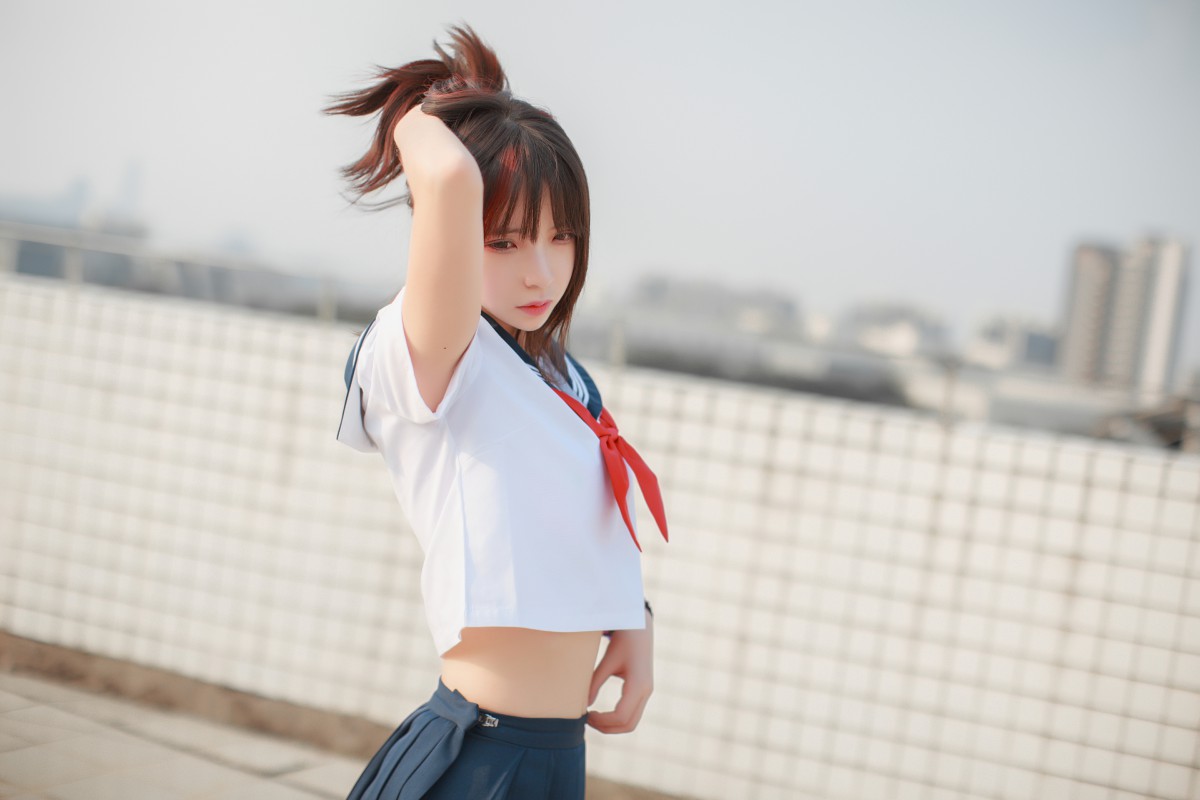 COS美女 疯猫ss – 同桌的水手服 – COSPLAY