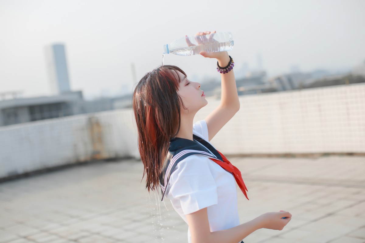 COS美女 疯猫ss – 同桌的水手服 – COSPLAY