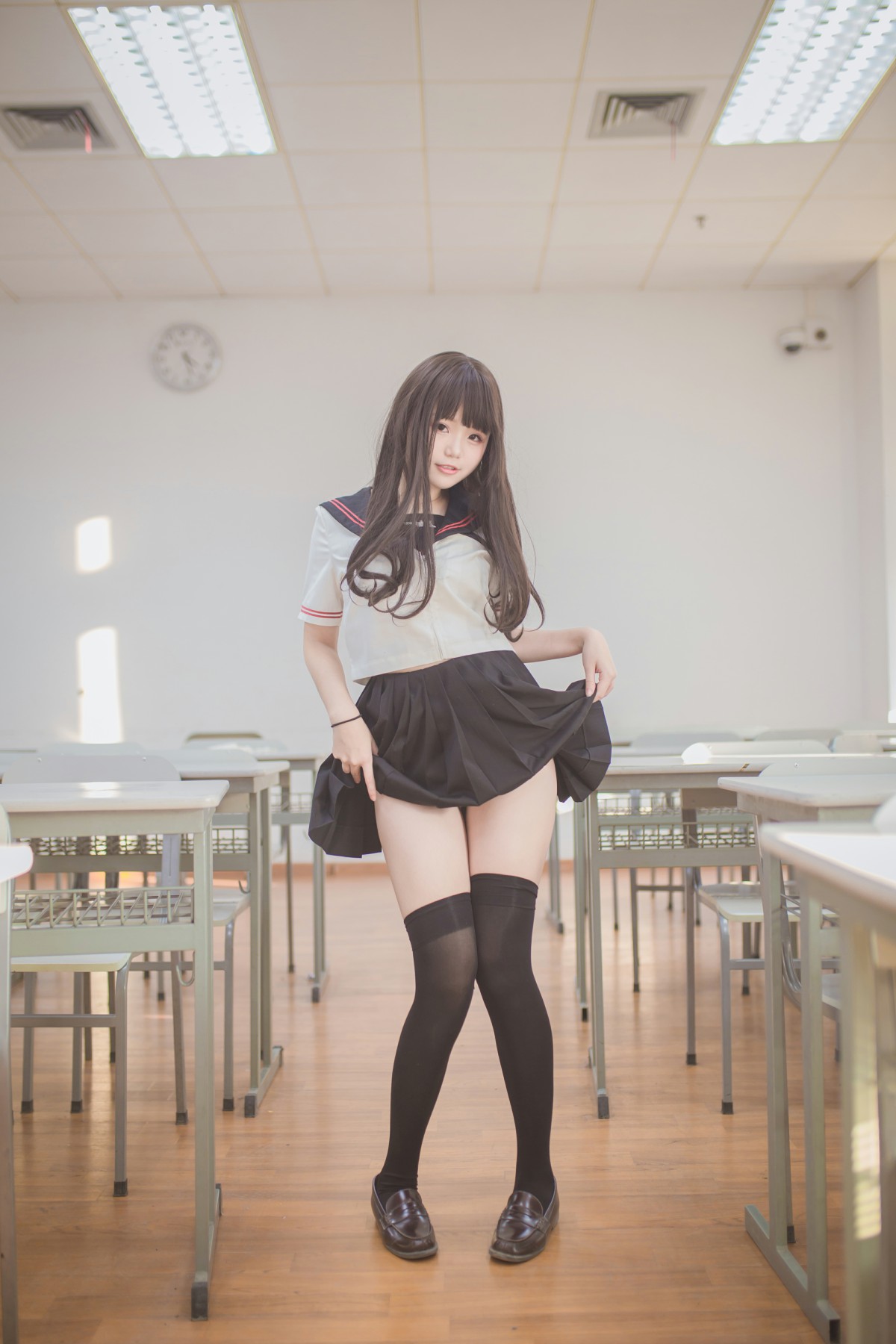 性感人气COSER Yoko宅夏Cos – 黑丝JK – COSPLAY