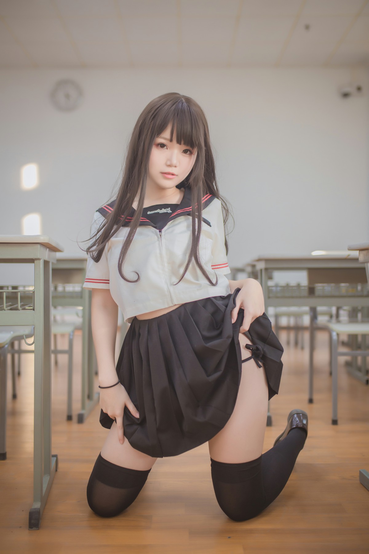 性感人气COSER Yoko宅夏Cos – 黑丝JK – COSPLAY