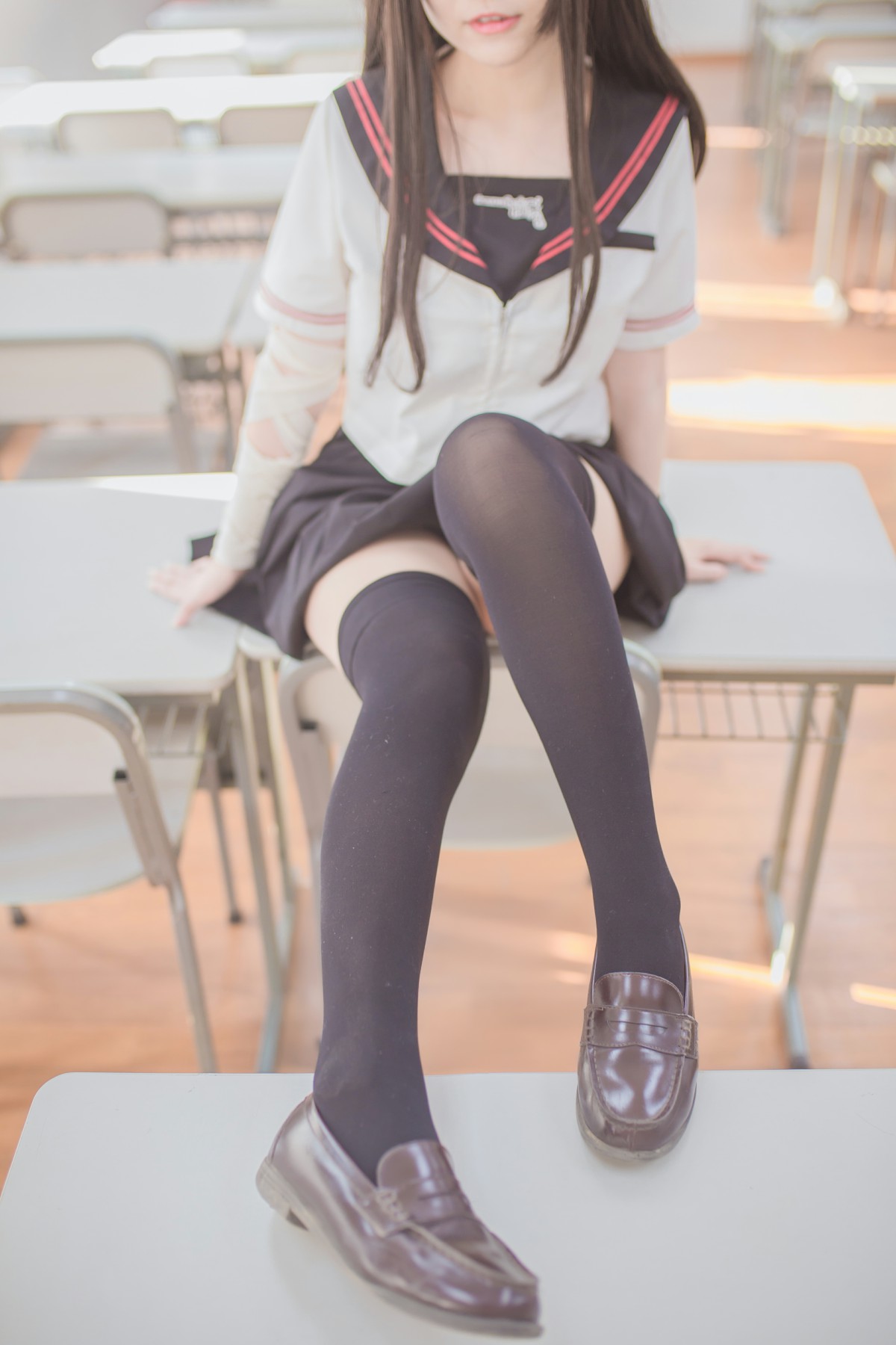 性感人气COSER Yoko宅夏Cos – 黑丝JK – COSPLAY