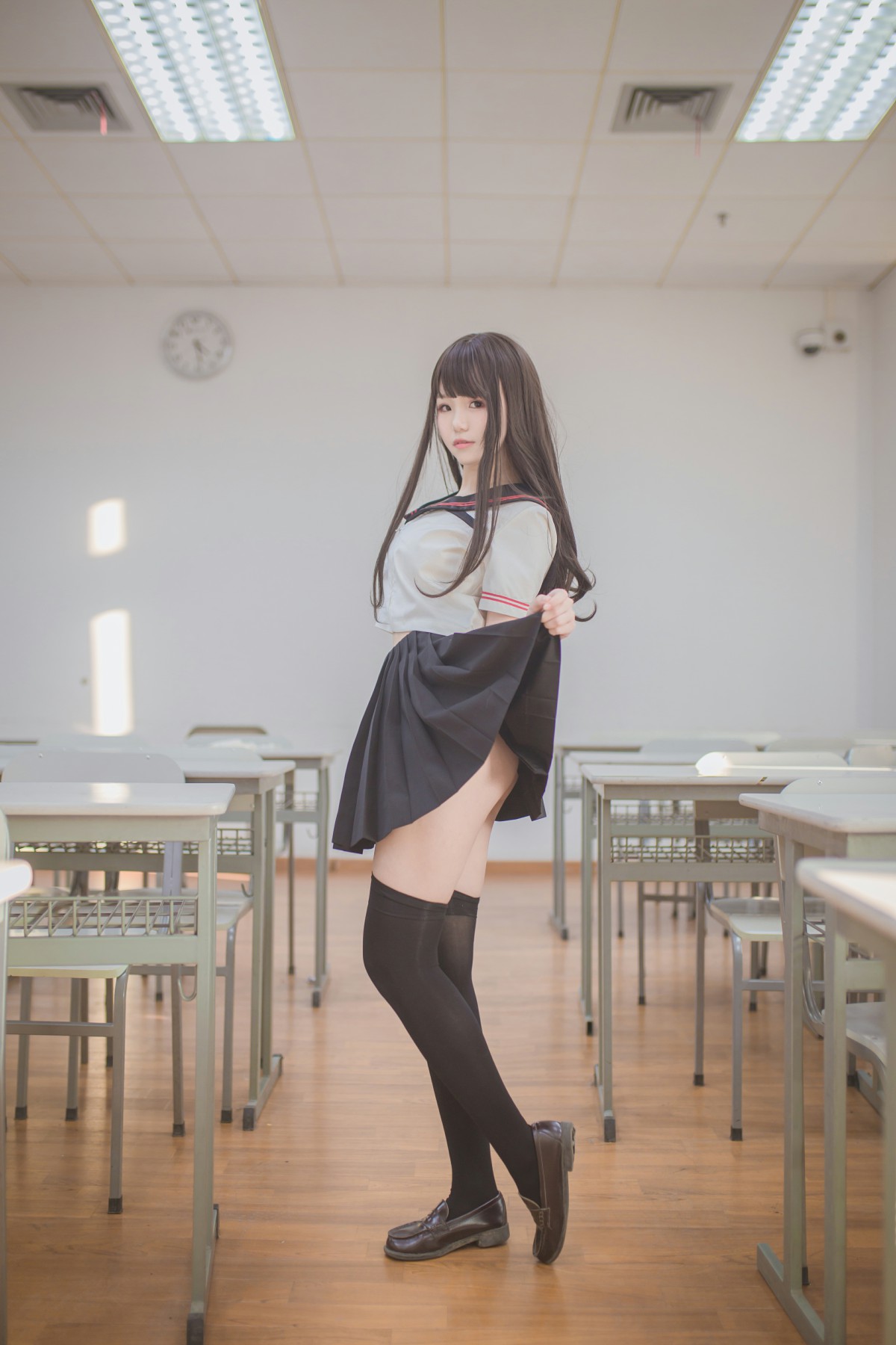 性感人气COSER Yoko宅夏Cos – 黑丝JK – COSPLAY