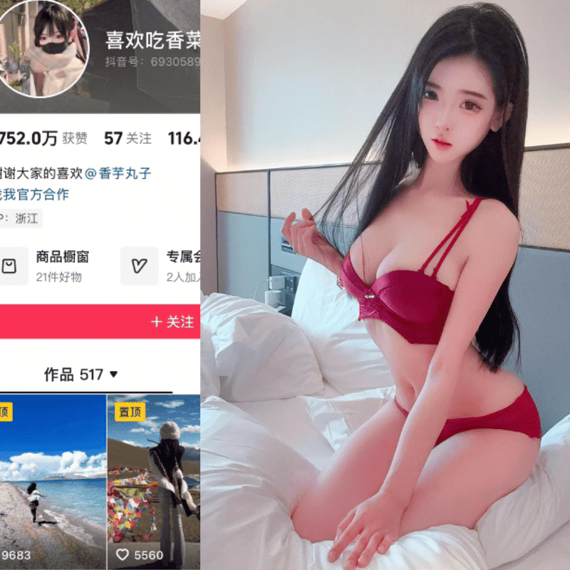【铁粉空间】抖音喜欢吃香菜（香芋丸子）合集【362P 14V】-御萝部落