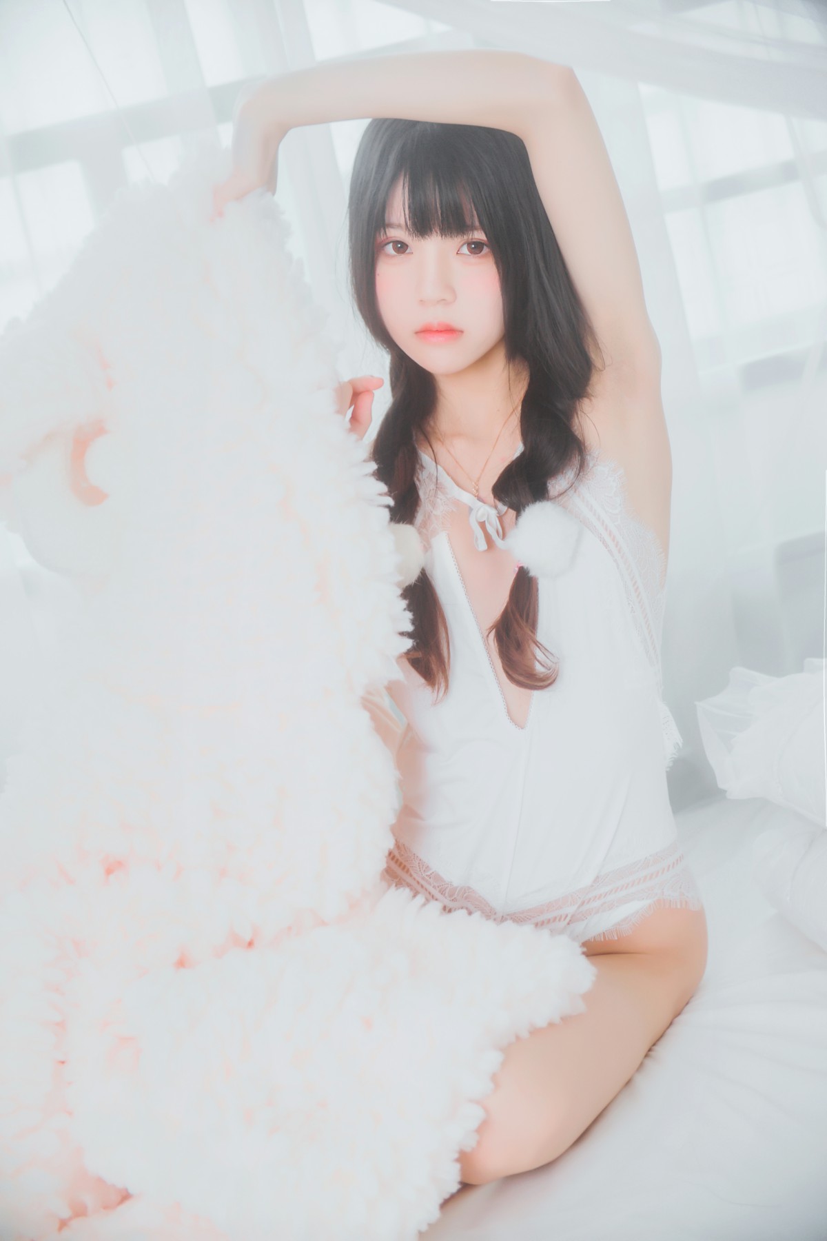 萝莉风COS 桜桃喵 – 纯白私房 – COSPLAY