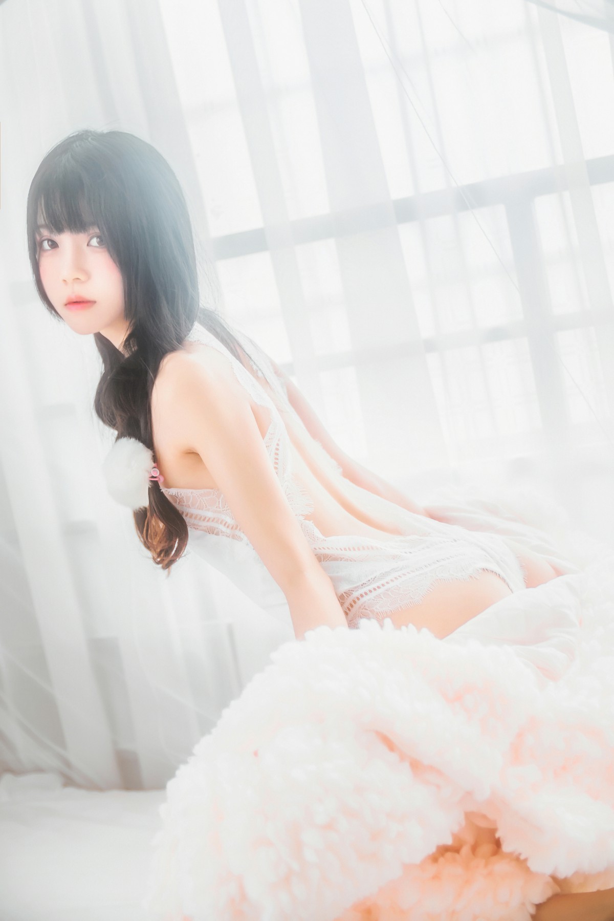 萝莉风COS 桜桃喵 – 纯白私房 – COSPLAY