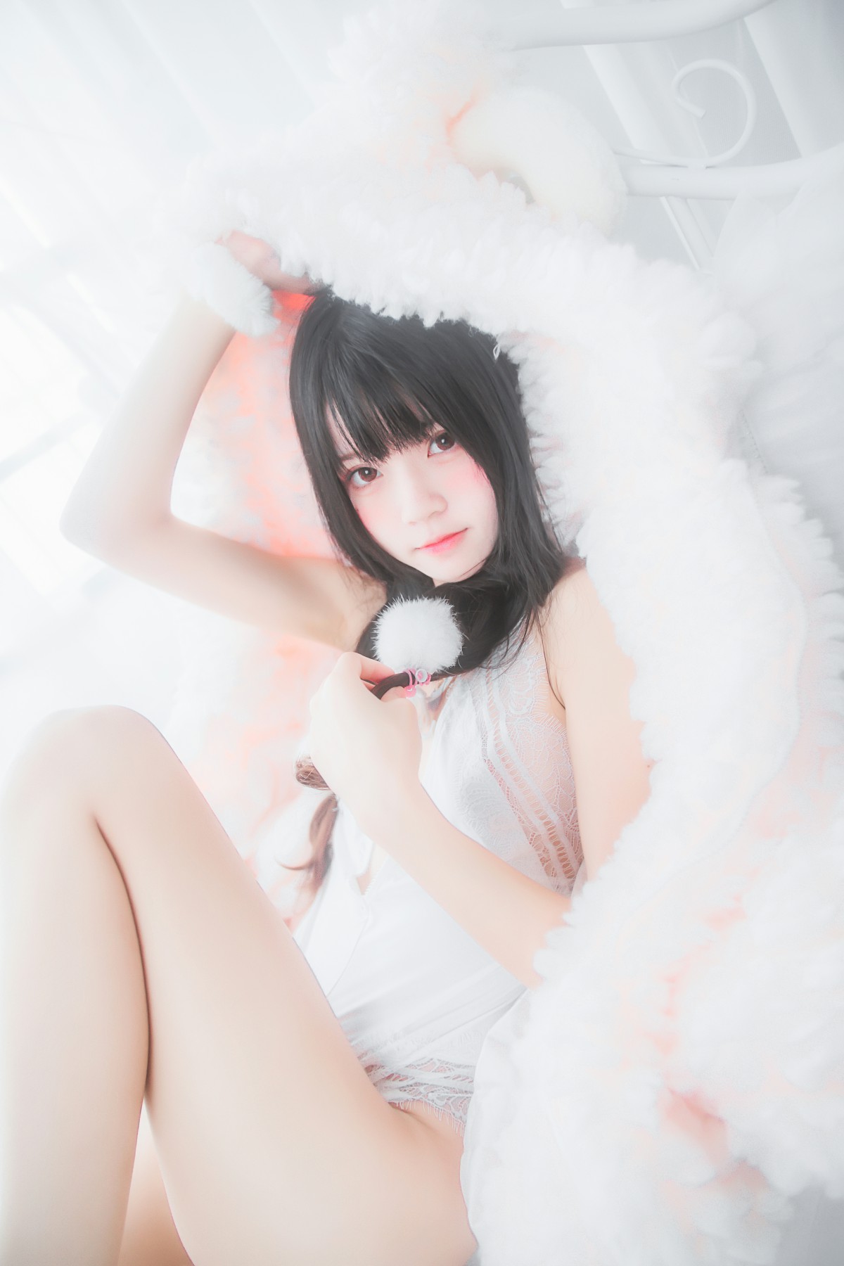 萝莉风COS 桜桃喵 – 纯白私房 – COSPLAY