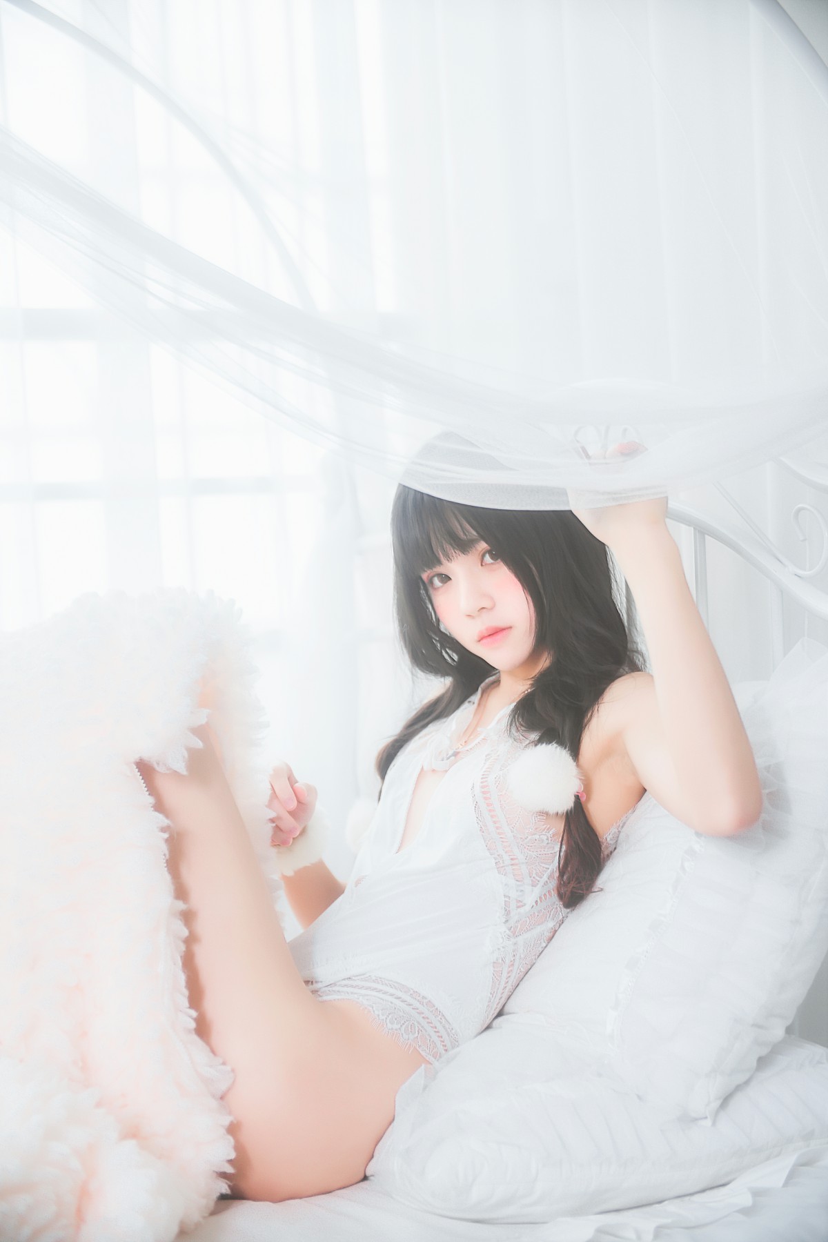 萝莉风COS 桜桃喵 – 纯白私房 – COSPLAY