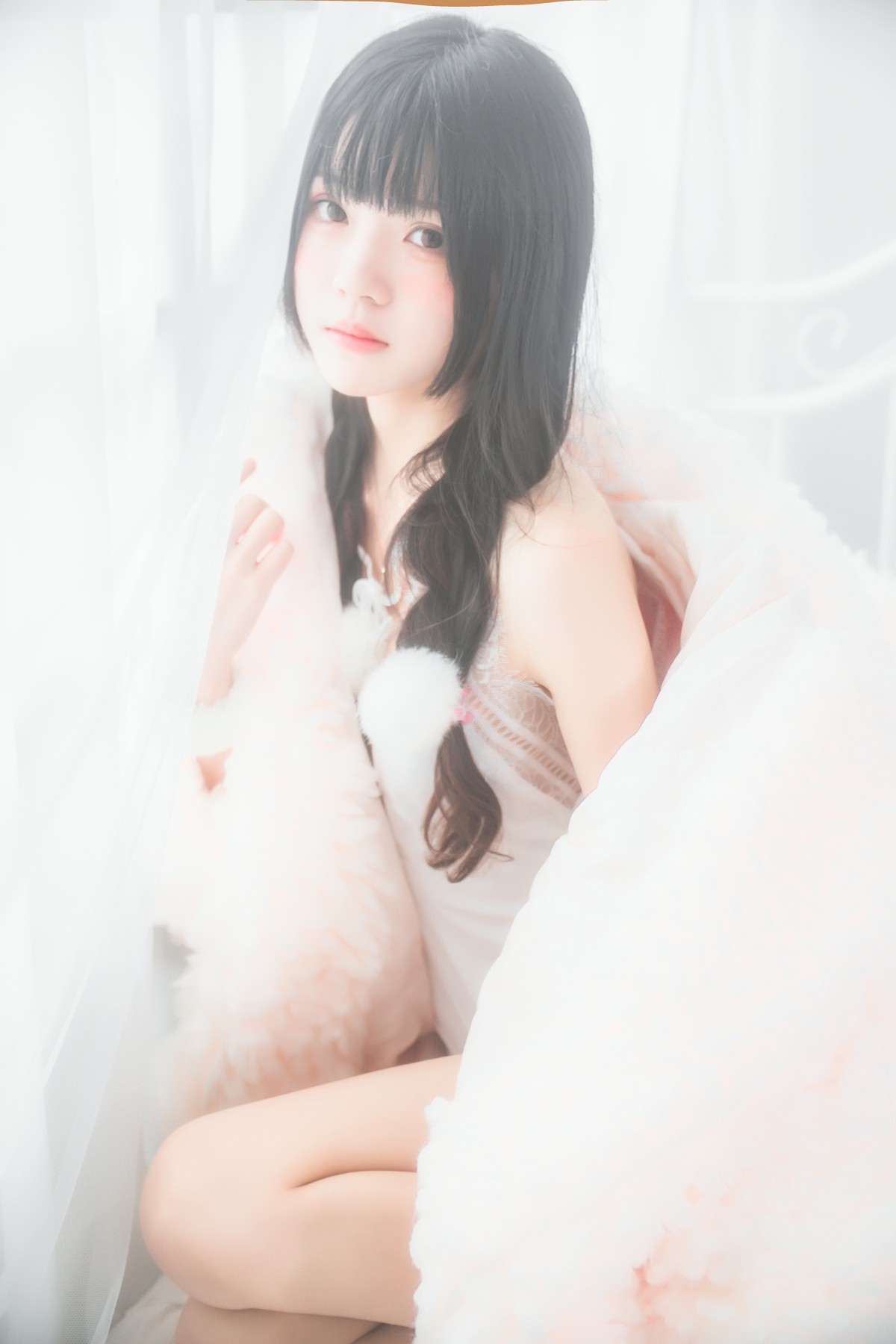 萝莉风COS 桜桃喵 – 纯白私房 – COSPLAY