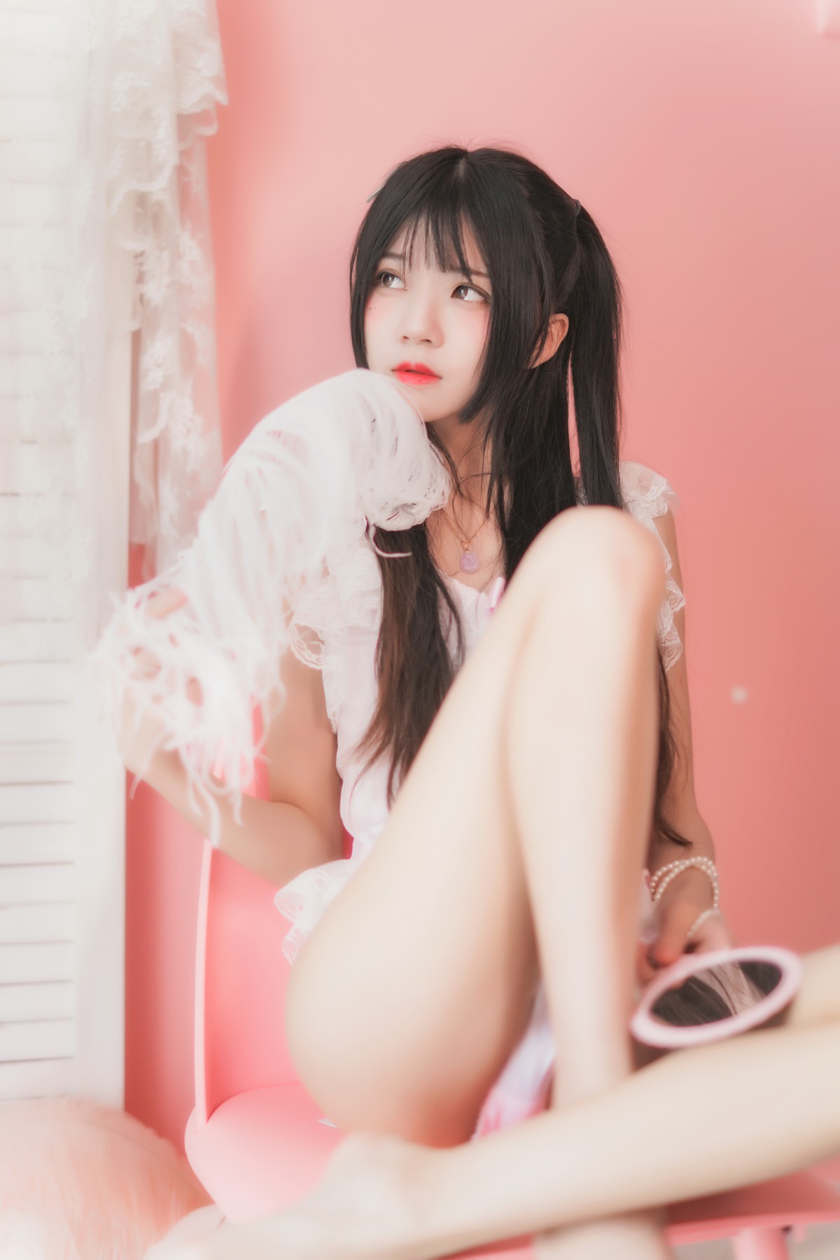 萝莉风COS 桜桃喵 –粉色浴缸 – COSPLAY