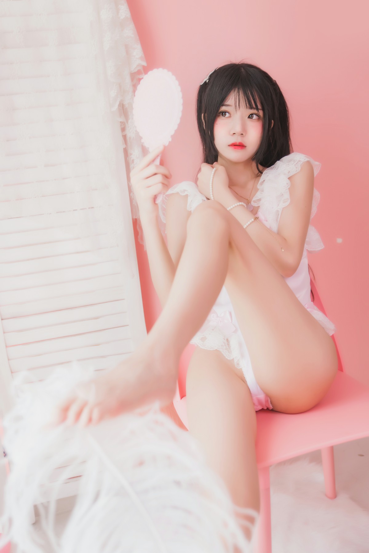 萝莉风COS 桜桃喵 –粉色浴缸 – COSPLAY