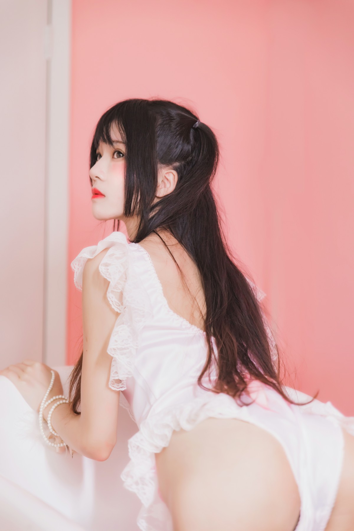 萝莉风COS 桜桃喵 –粉色浴缸 – COSPLAY
