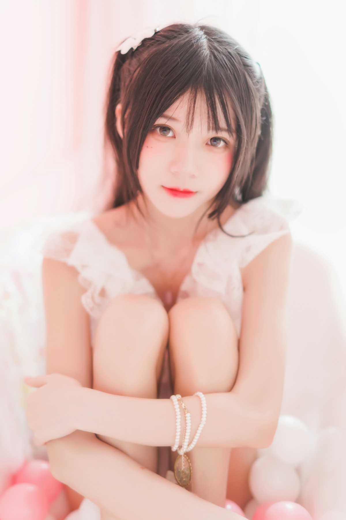 萝莉风COS 桜桃喵 –粉色浴缸 – COSPLAY