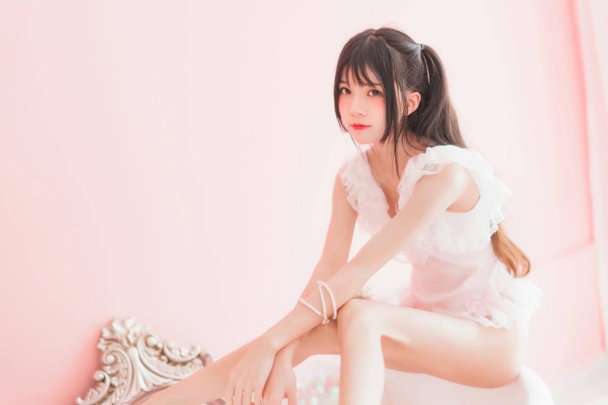 萝莉风COS 桜桃喵 –粉色浴缸 – COSPLAY
