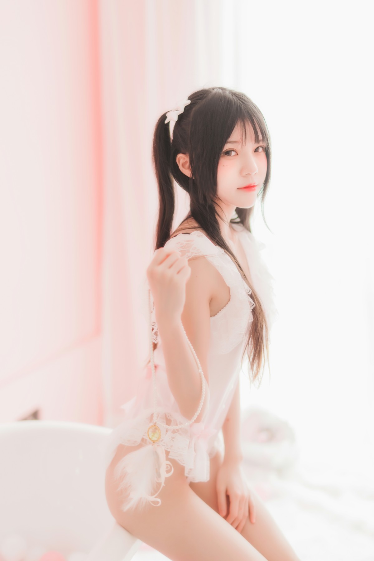 萝莉风COS 桜桃喵 –粉色浴缸 – COSPLAY