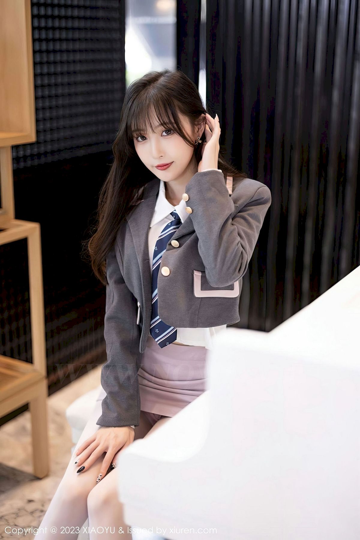 [XIAOYU语画界] VOL.996 模特林星阑 – 粉色护士服+白色丝袜性感写真