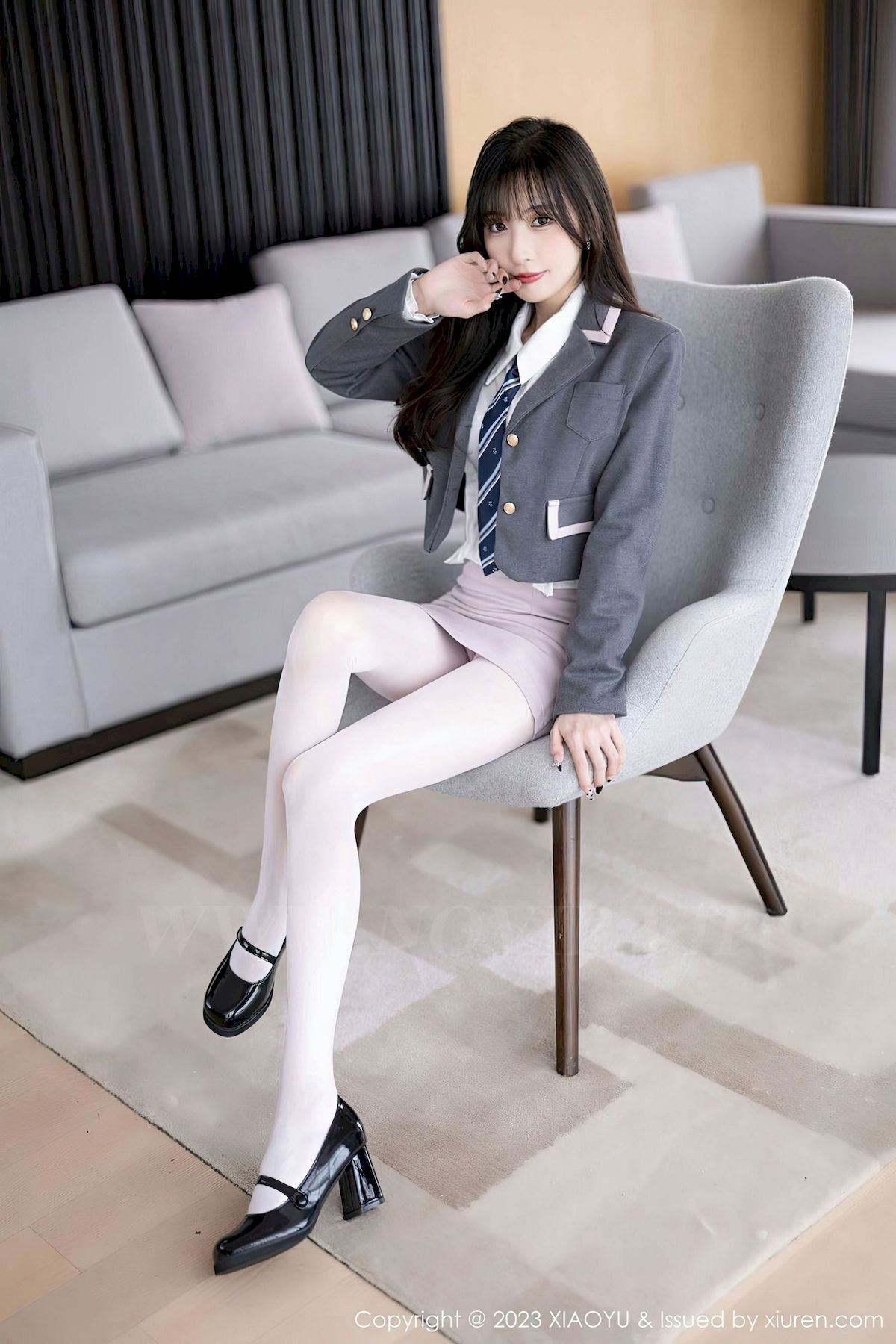 [XIAOYU语画界] VOL.996 模特林星阑 – 粉色护士服+白色丝袜性感写真