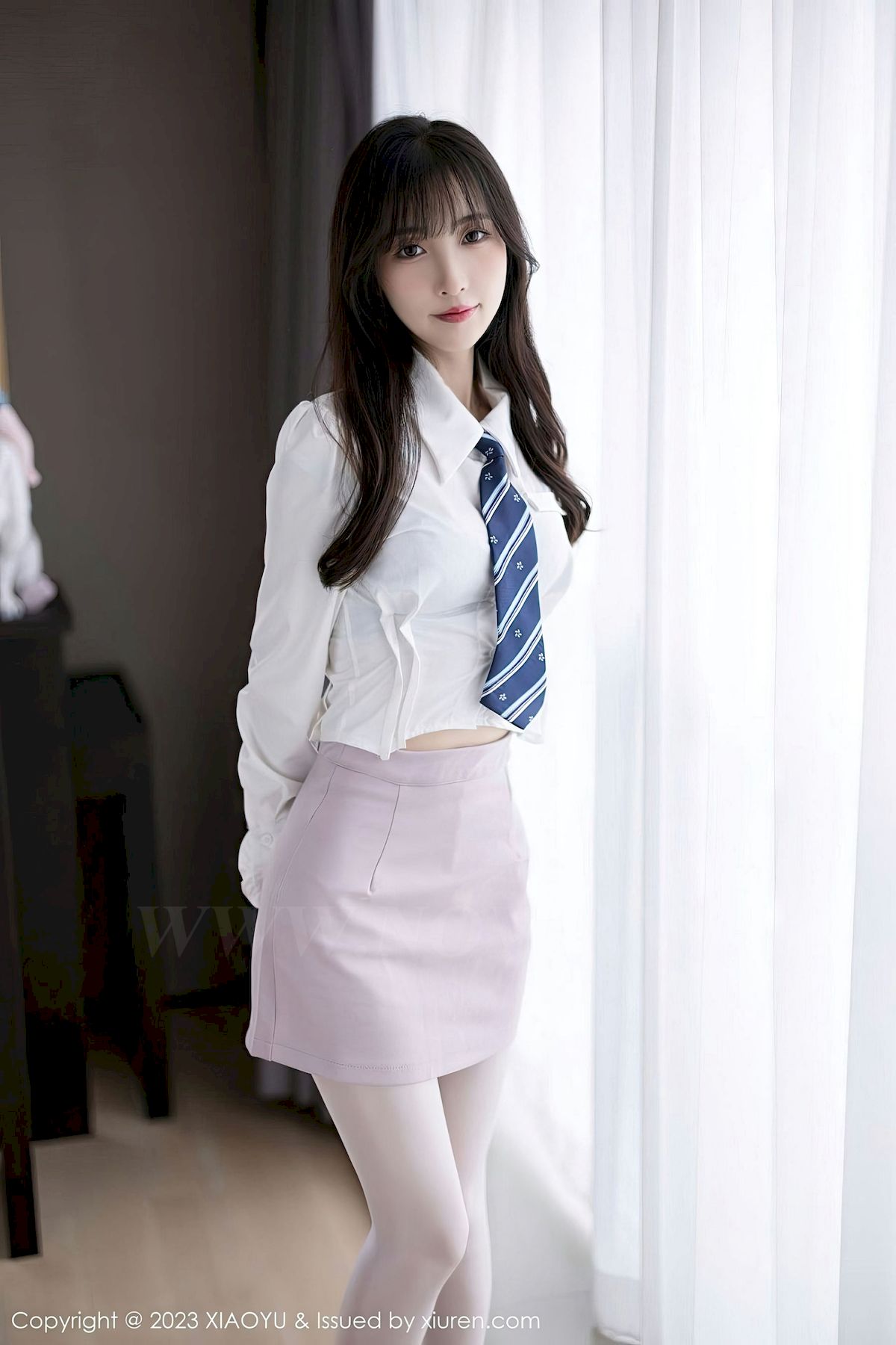 [XIAOYU语画界] VOL.996 模特林星阑 – 粉色护士服+白色丝袜性感写真