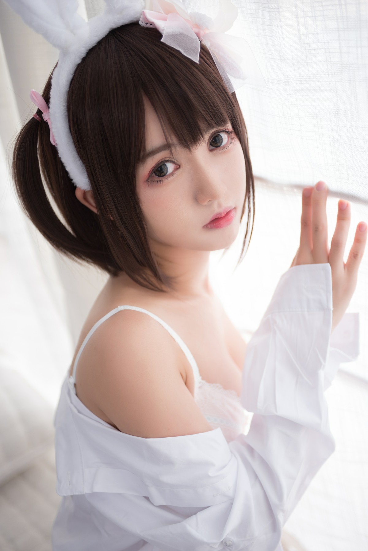 [Cosplay]鳗鱼霏儿 – 兽耳 白色蕾丝情趣 – COSPLAY