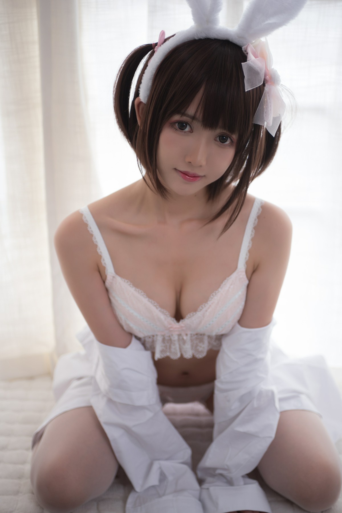 [Cosplay]鳗鱼霏儿 – 兽耳 白色蕾丝情趣 – COSPLAY