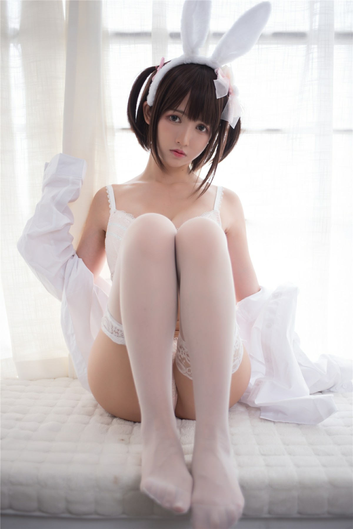[Cosplay]鳗鱼霏儿 – 兽耳 白色蕾丝情趣 – COSPLAY