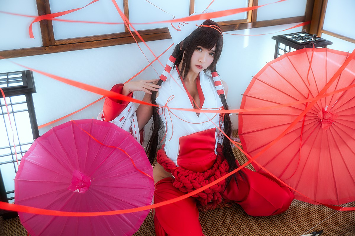 [Cosplay]鳗鱼霏儿 – 巫女 – COSPLAY
