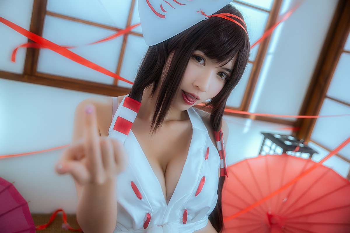 [Cosplay]鳗鱼霏儿 – 巫女 – COSPLAY