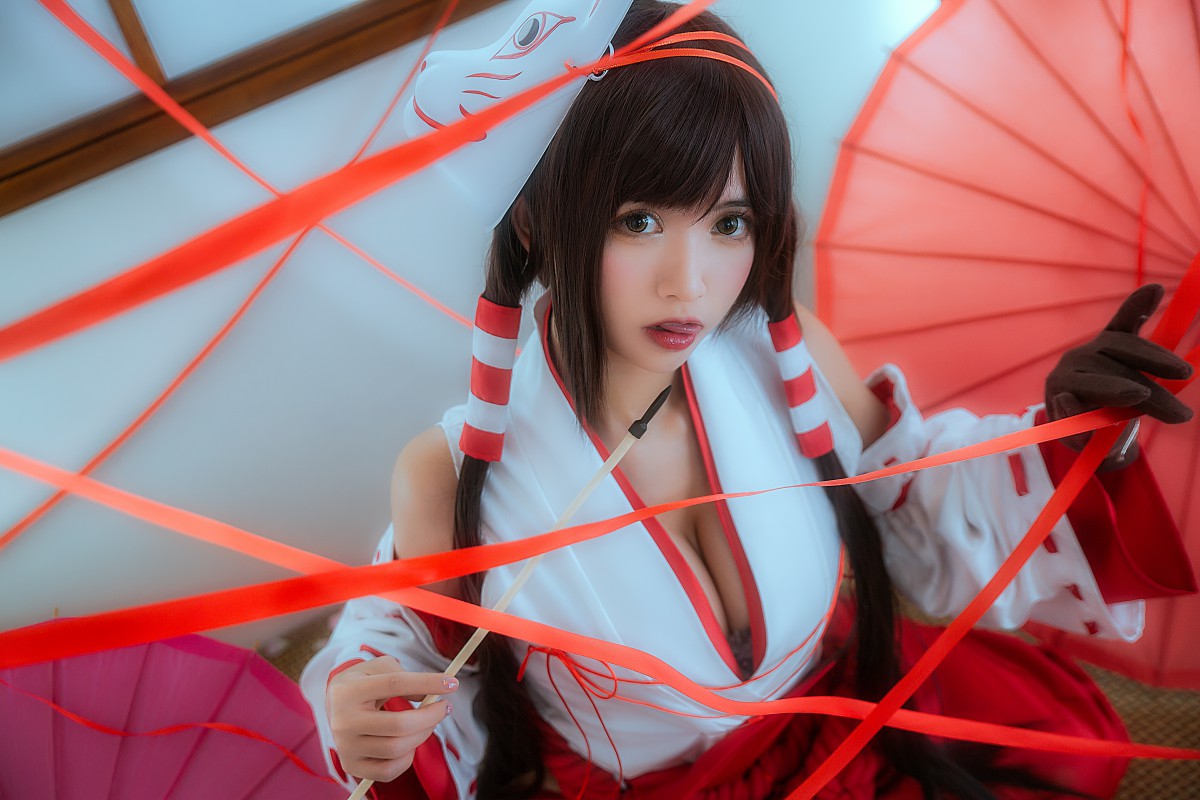 [Cosplay]鳗鱼霏儿 – 巫女 – COSPLAY
