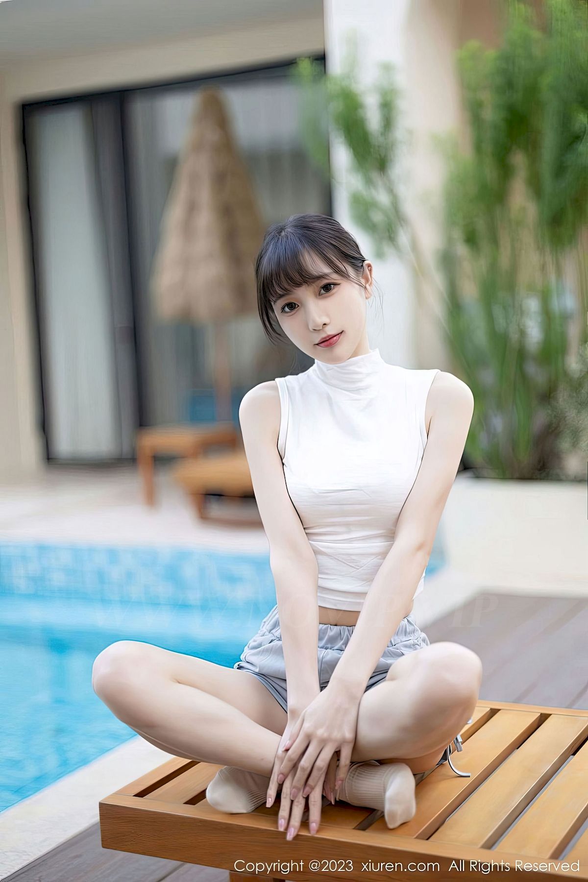 [XiuRen秀人网] No.6455 模特林星阑 – 清纯甜美+两套服饰海南旅拍
