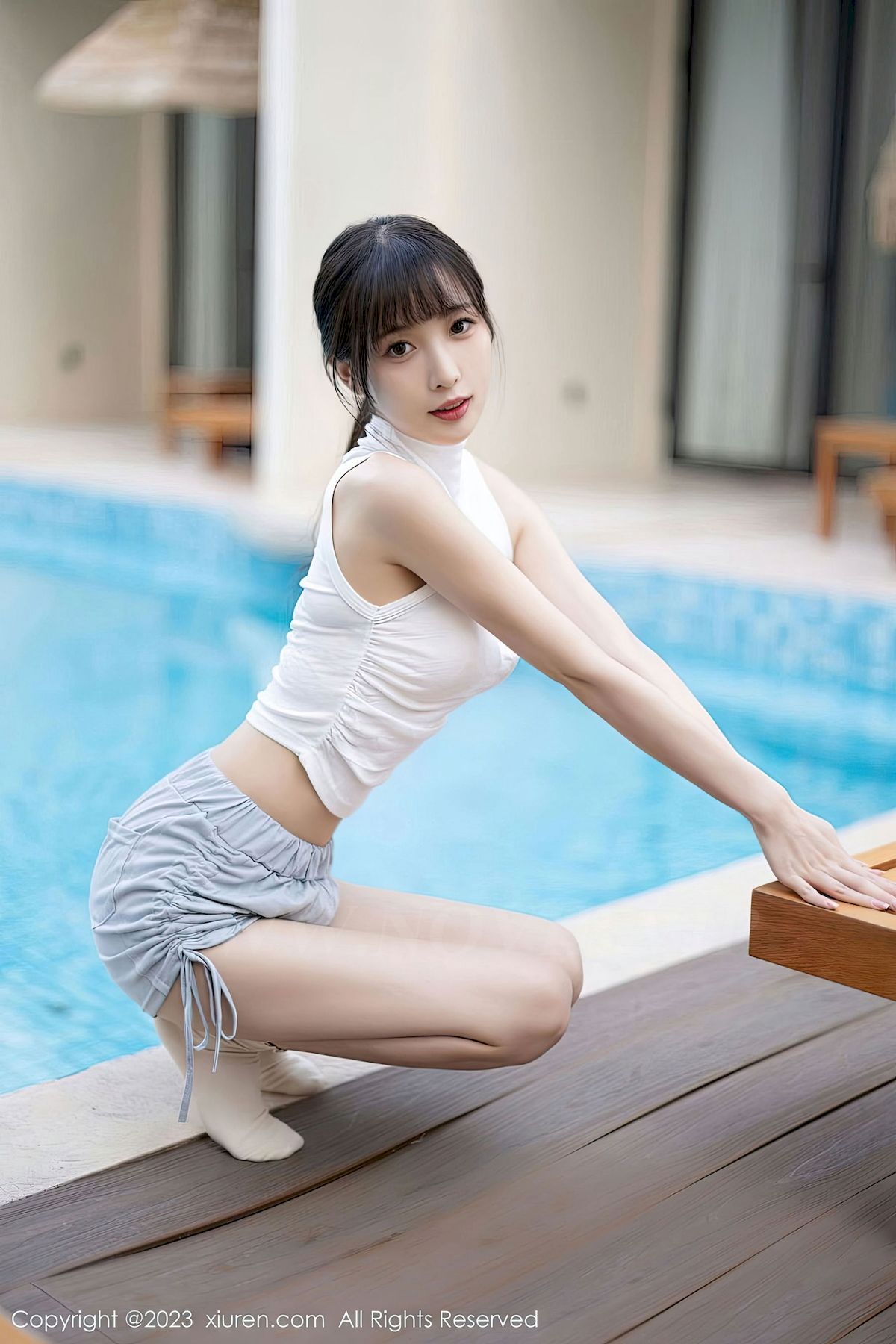 [XiuRen秀人网] No.6455 模特林星阑 – 清纯甜美+两套服饰海南旅拍