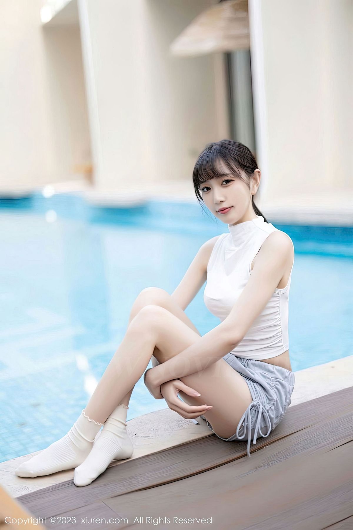 [XiuRen秀人网] No.6455 模特林星阑 – 清纯甜美+两套服饰海南旅拍