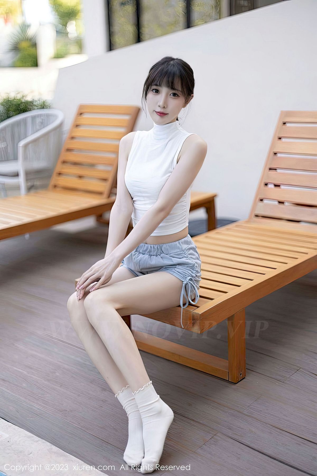 [XiuRen秀人网] No.6455 模特林星阑 – 清纯甜美+两套服饰海南旅拍