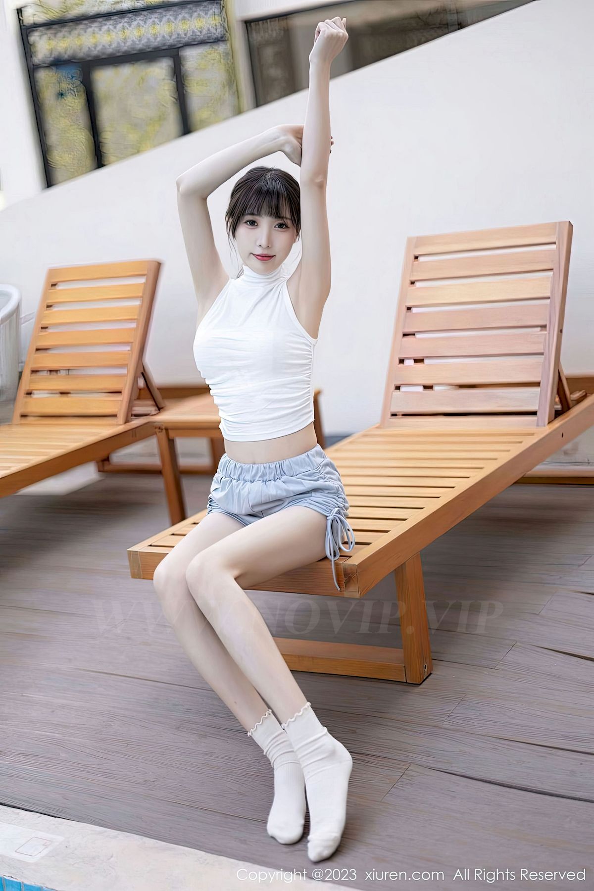 [XiuRen秀人网] No.6455 模特林星阑 – 清纯甜美+两套服饰海南旅拍