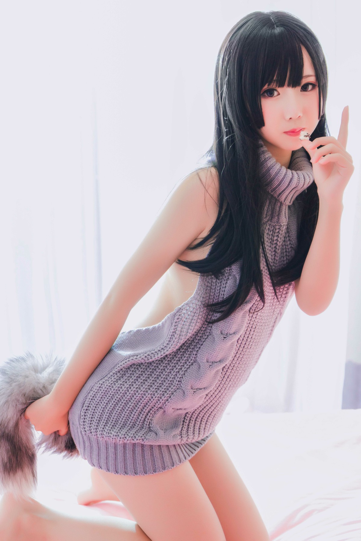 [Cosplay]面饼仙儿 – 露背毛衣 – COSPLAY