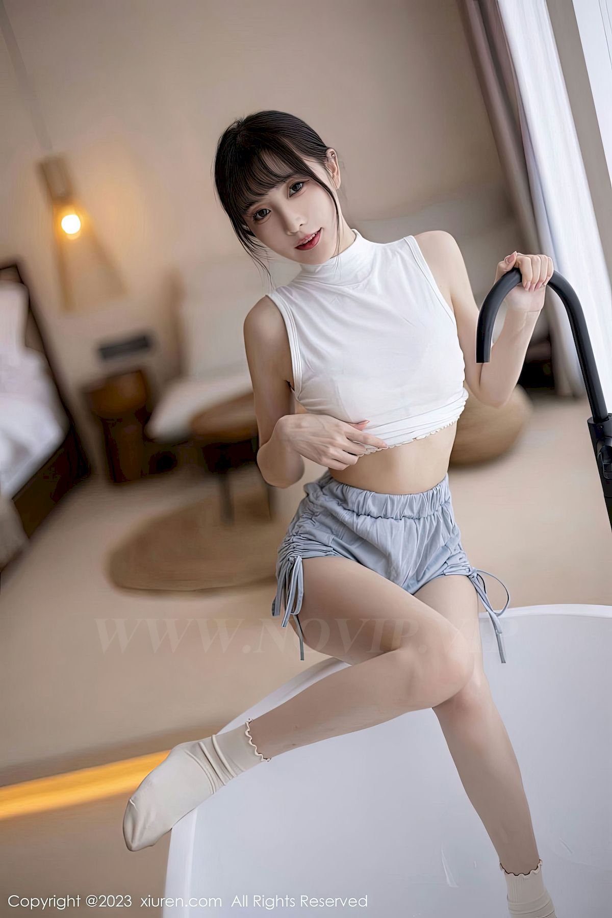 [XiuRen秀人网] No.6455 模特林星阑 – 清纯甜美+两套服饰海南旅拍