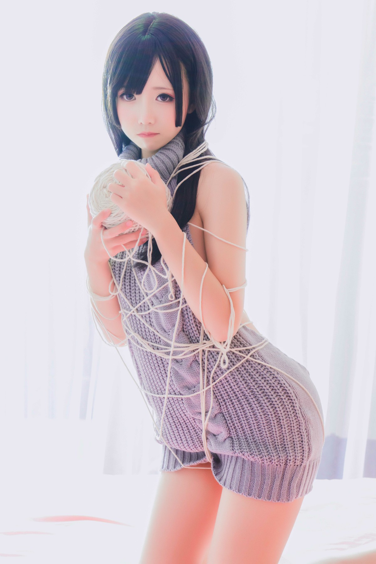 [Cosplay]面饼仙儿 – 露背毛衣 – COSPLAY