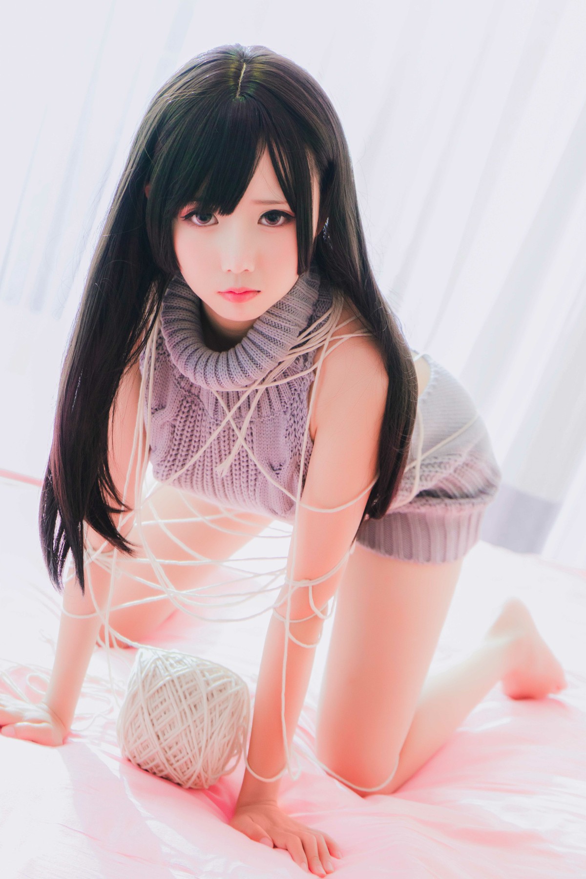 [Cosplay]面饼仙儿 – 露背毛衣 – COSPLAY