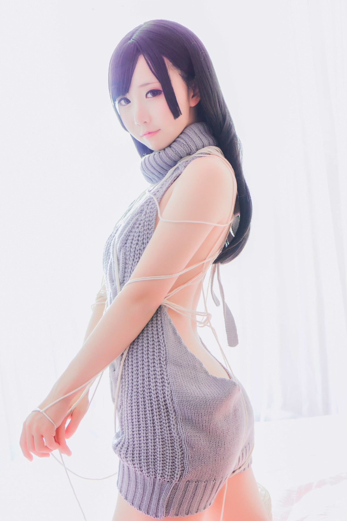 [Cosplay]面饼仙儿 – 露背毛衣 – COSPLAY