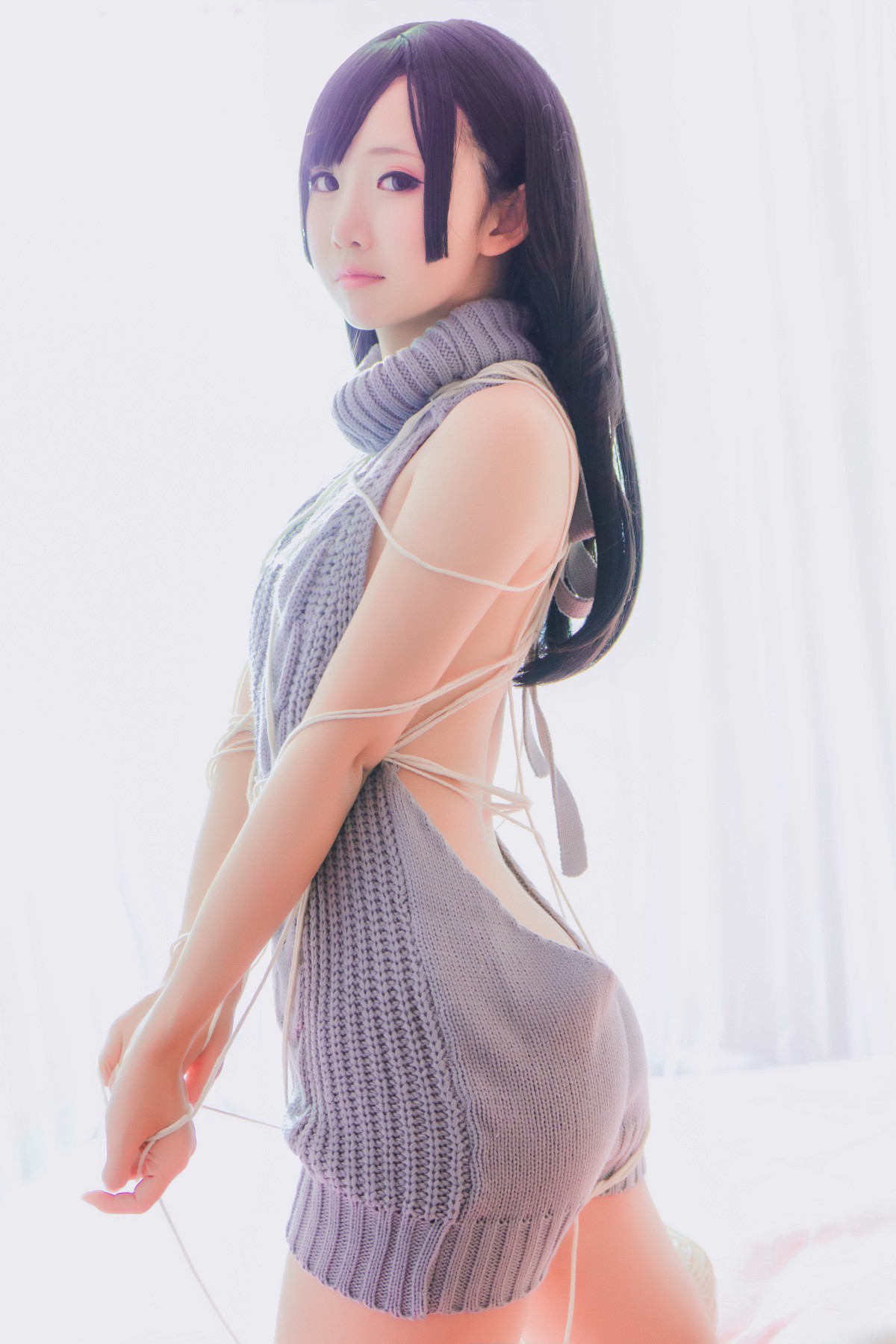 [Cosplay]面饼仙儿 – 露背毛衣 – COSPLAY