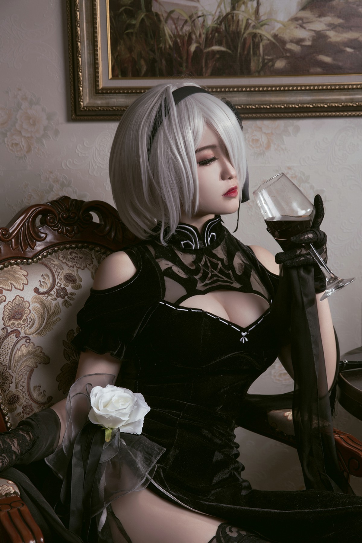 [Cosplay]穿旗袍的2B小姐姐 – COSPLAY