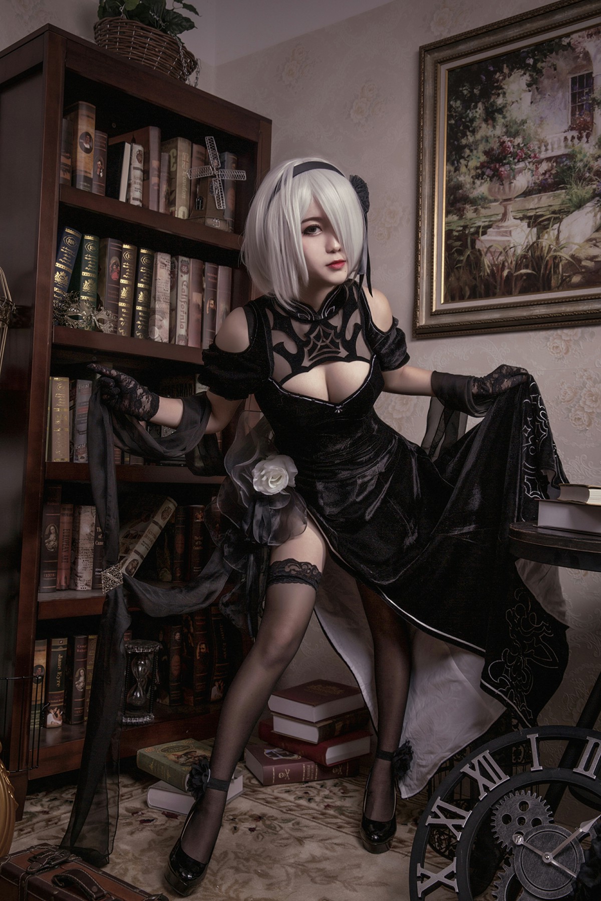 [Cosplay]穿旗袍的2B小姐姐 – COSPLAY