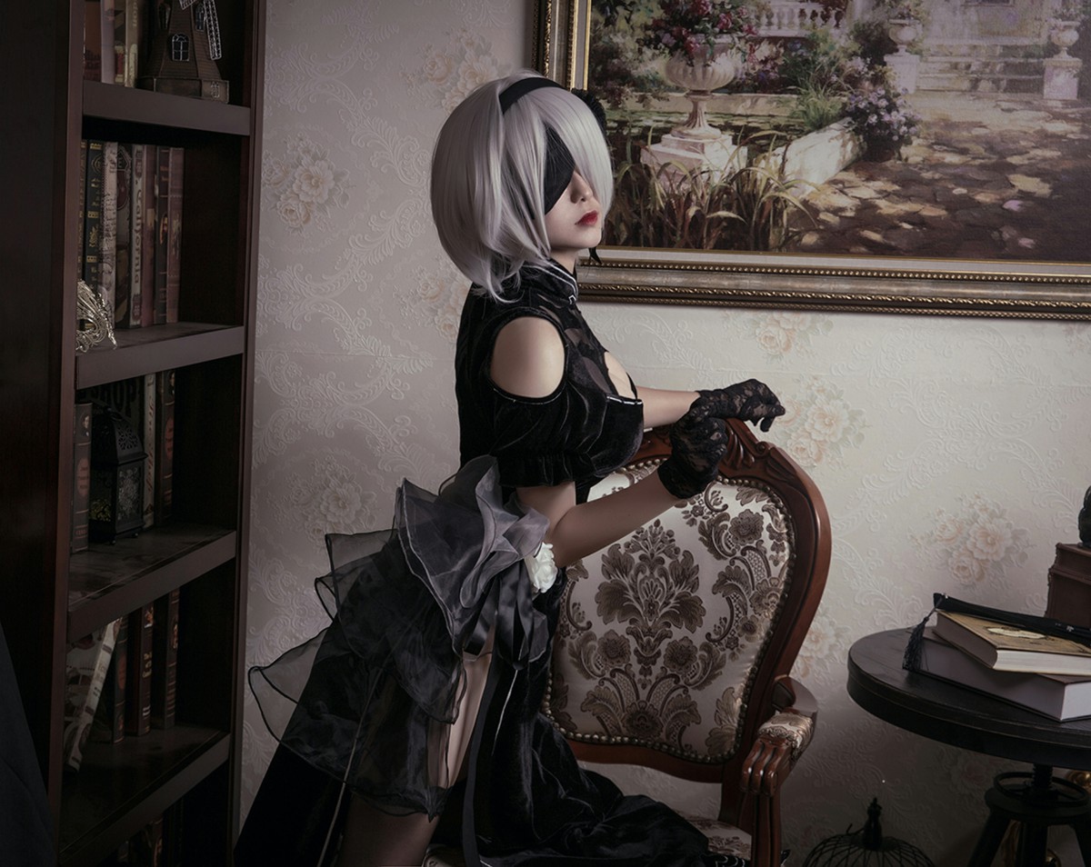 [Cosplay]穿旗袍的2B小姐姐 – COSPLAY