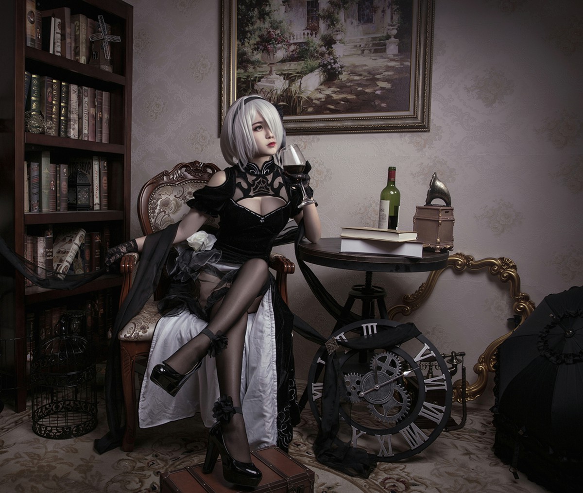 [Cosplay]穿旗袍的2B小姐姐 – COSPLAY