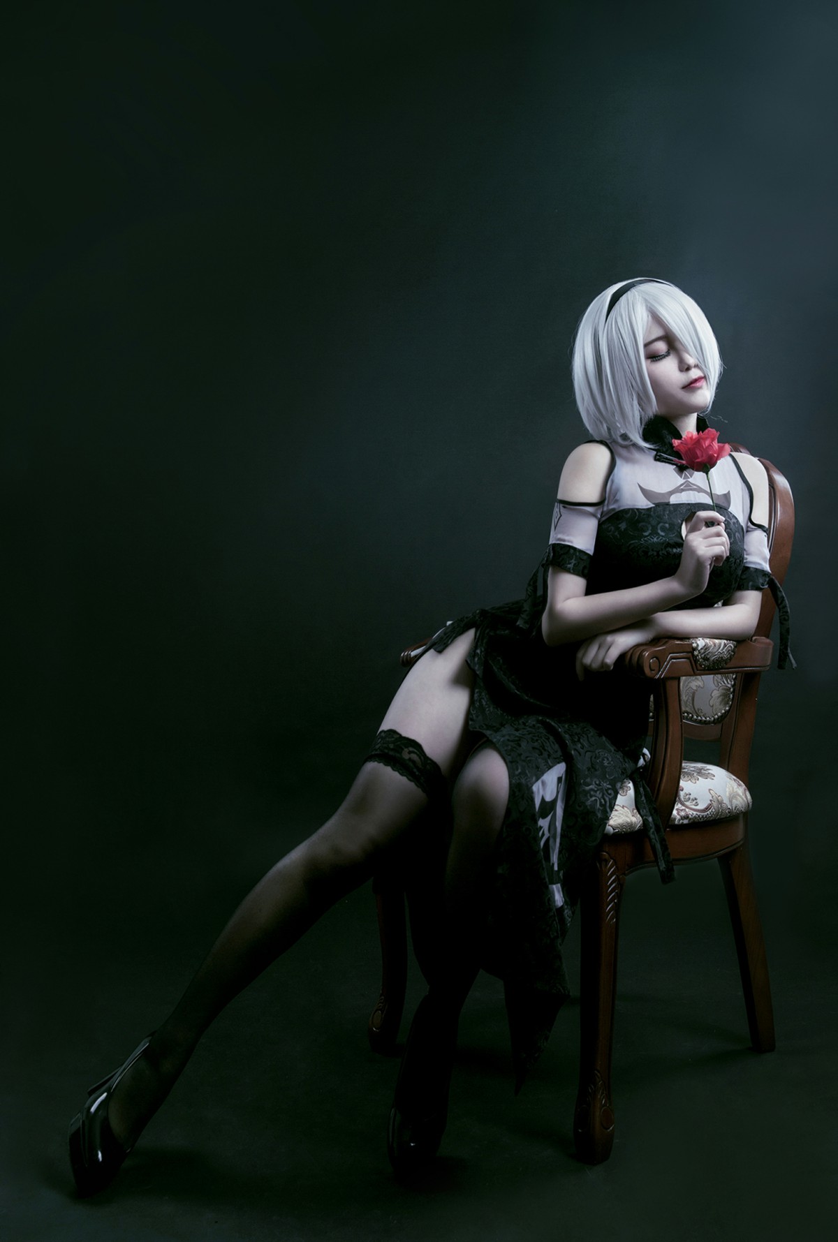 [Cosplay]穿旗袍的2B小姐姐 – COSPLAY