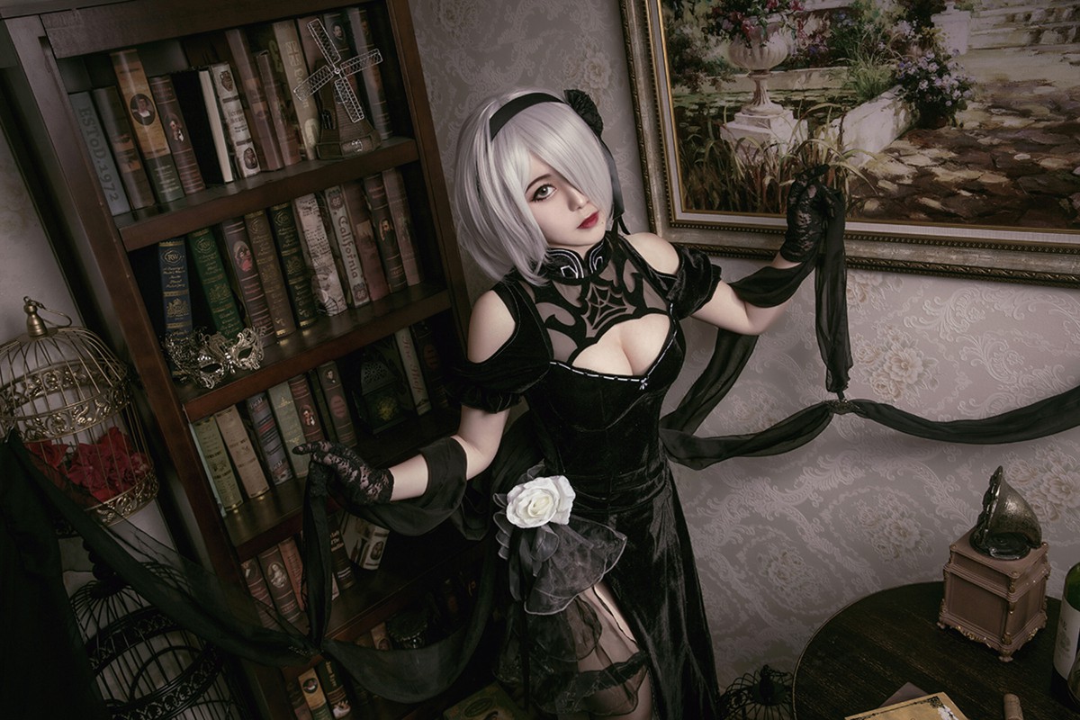 [Cosplay]穿旗袍的2B小姐姐 – COSPLAY