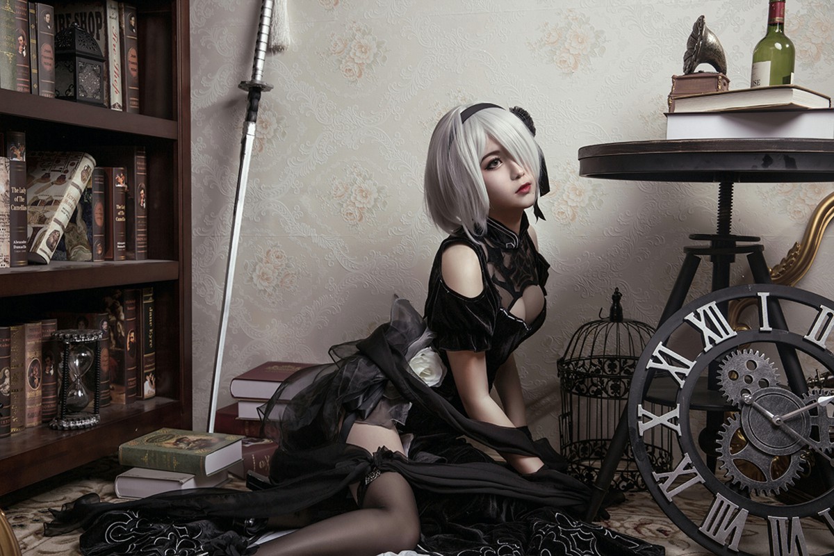 [Cosplay]穿旗袍的2B小姐姐 – COSPLAY