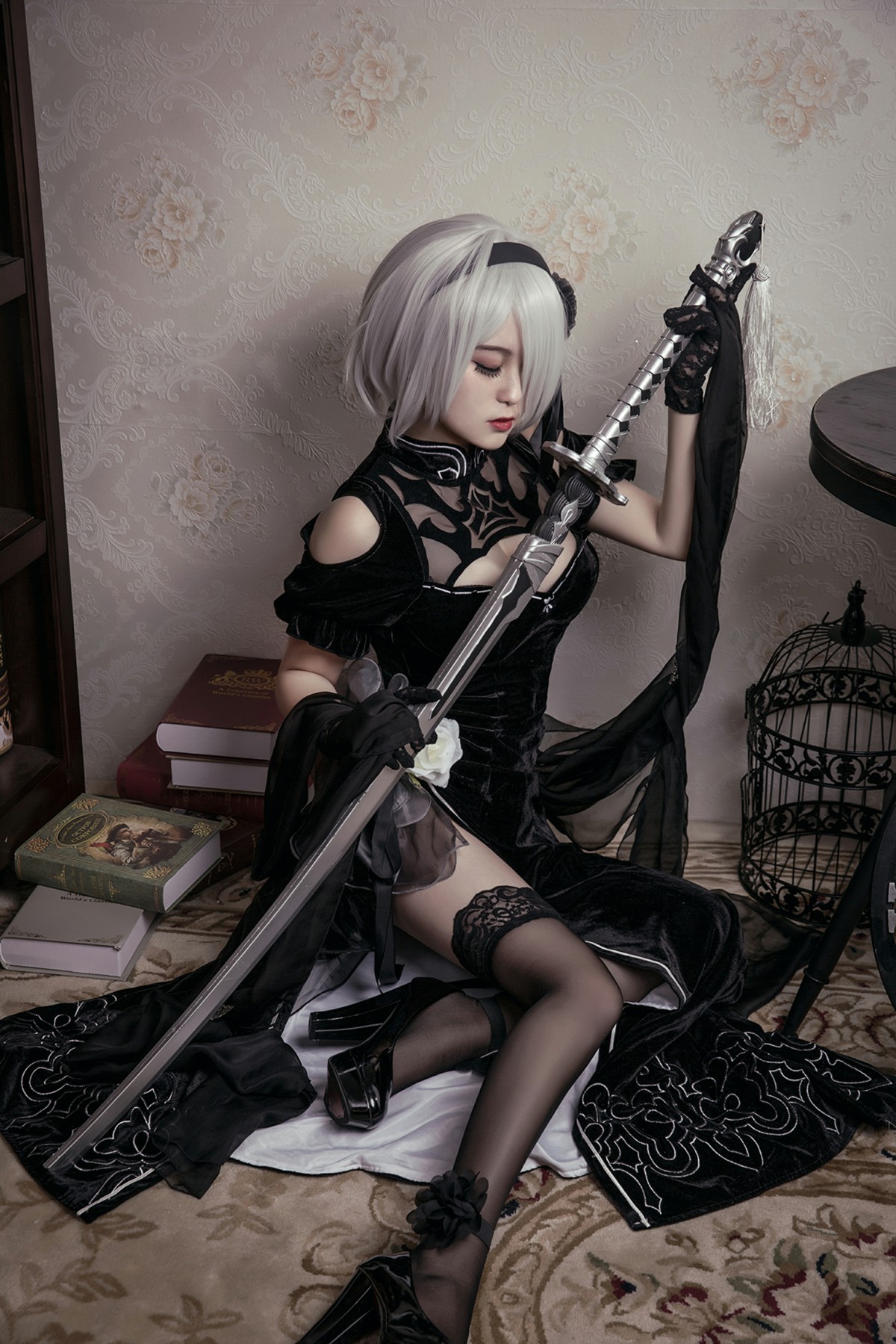 [Cosplay]穿旗袍的2B小姐姐 – COSPLAY