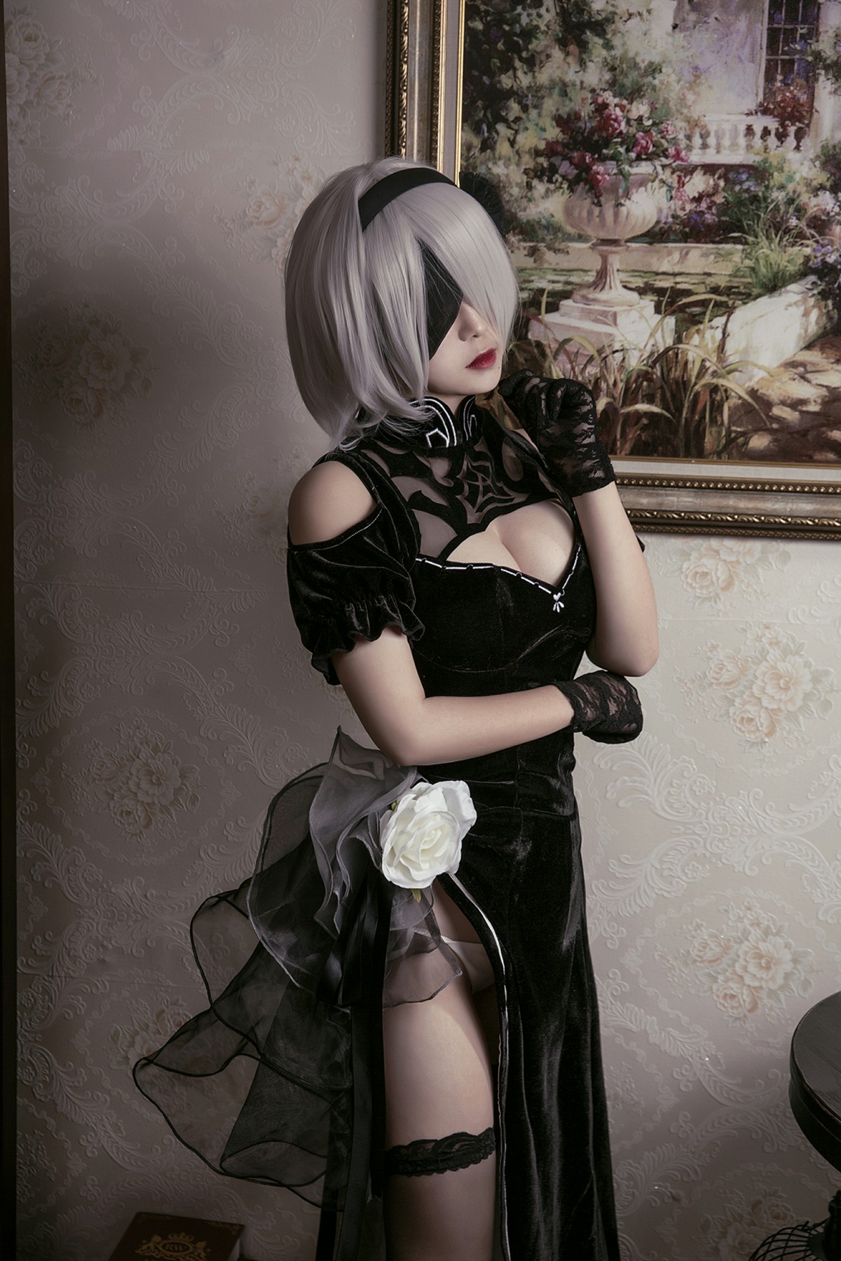 [Cosplay]穿旗袍的2B小姐姐 – COSPLAY