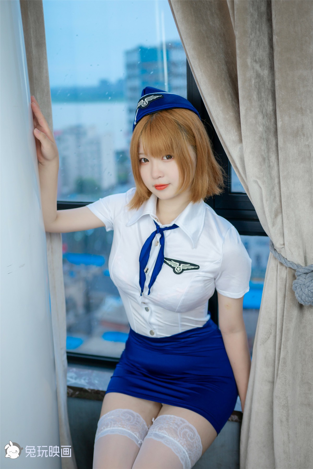 兔玩映画系列 Vol.058 醉酒空姐_ – COSPLAY